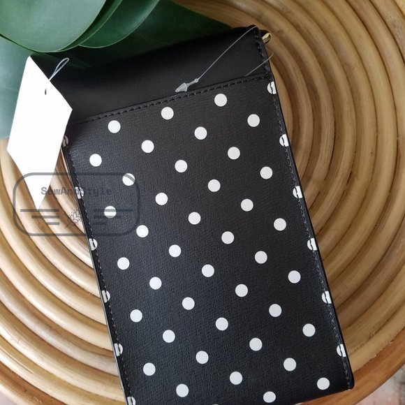 Kate Spade Minnie Mouse Disney N/S Phone Crossbody Bag Purse Black White NWT - Picture 7 of 8